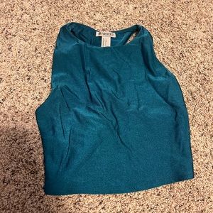 Forever 21 teal activewear top